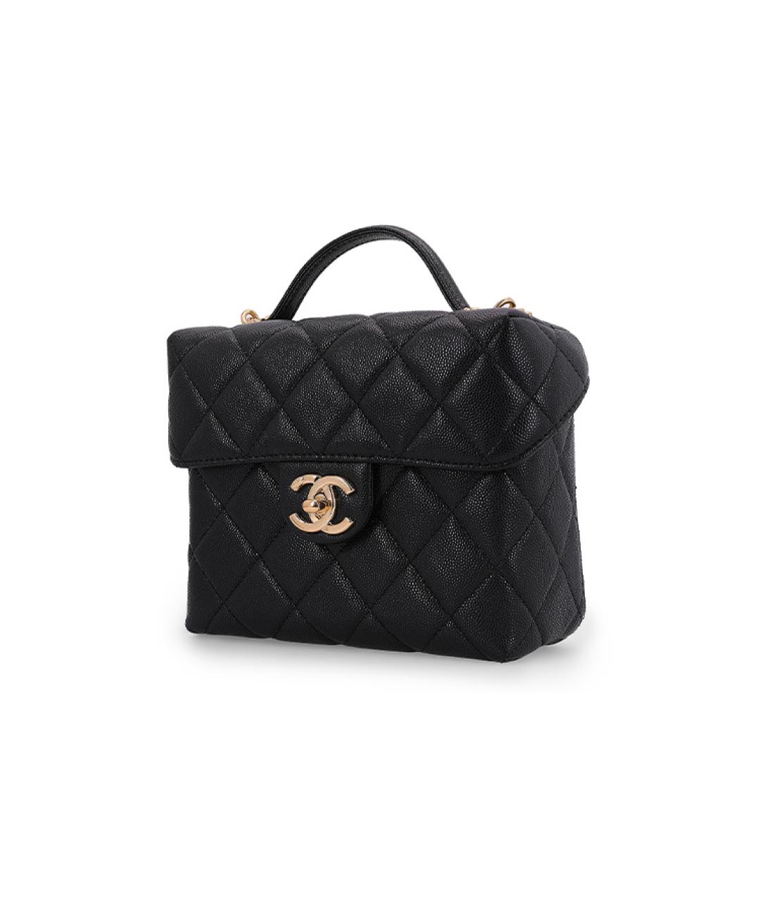 CHANEL Черная кожаная косметичка, фото 2