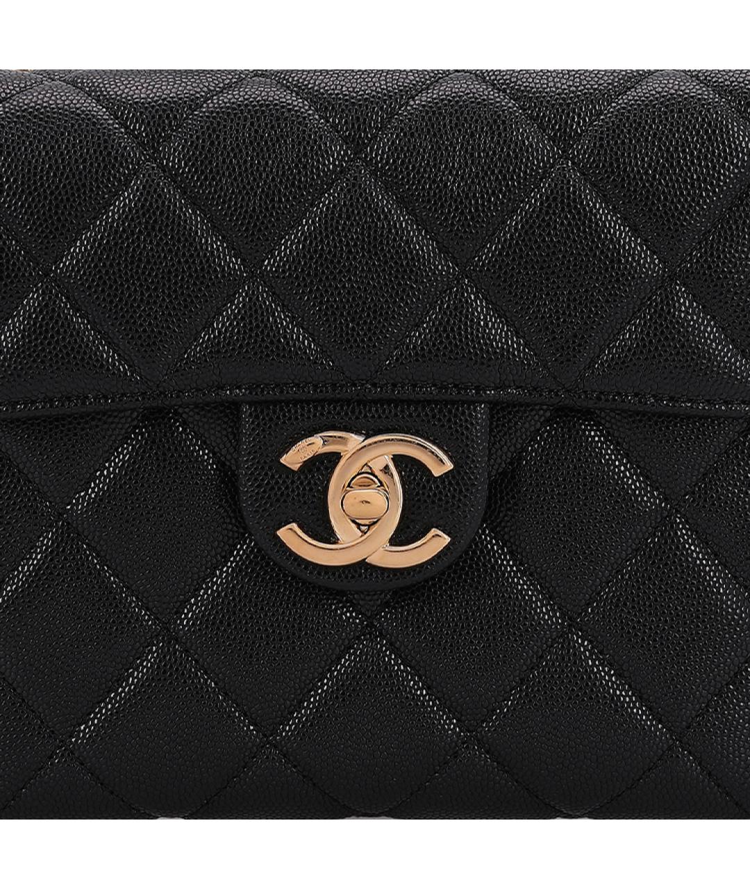 CHANEL Черная кожаная косметичка, фото 5