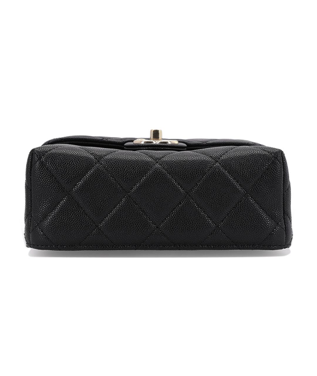 CHANEL Черная кожаная косметичка, фото 3