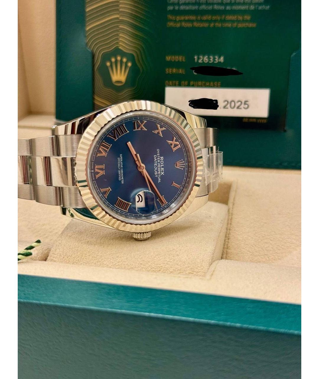 ROLEX Серебряные часы из белого золота, фото 6