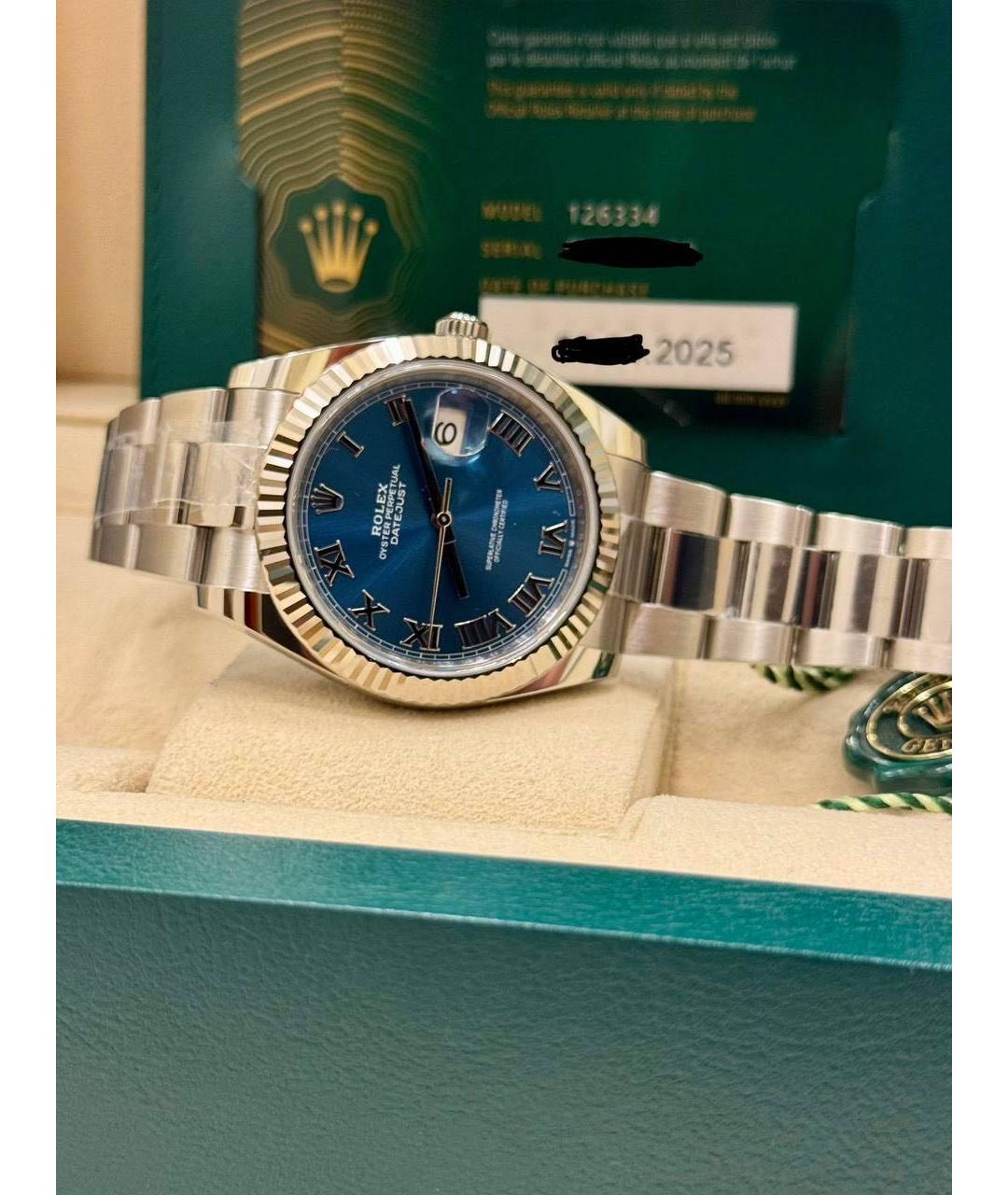 ROLEX Серебряные часы из белого золота, фото 3