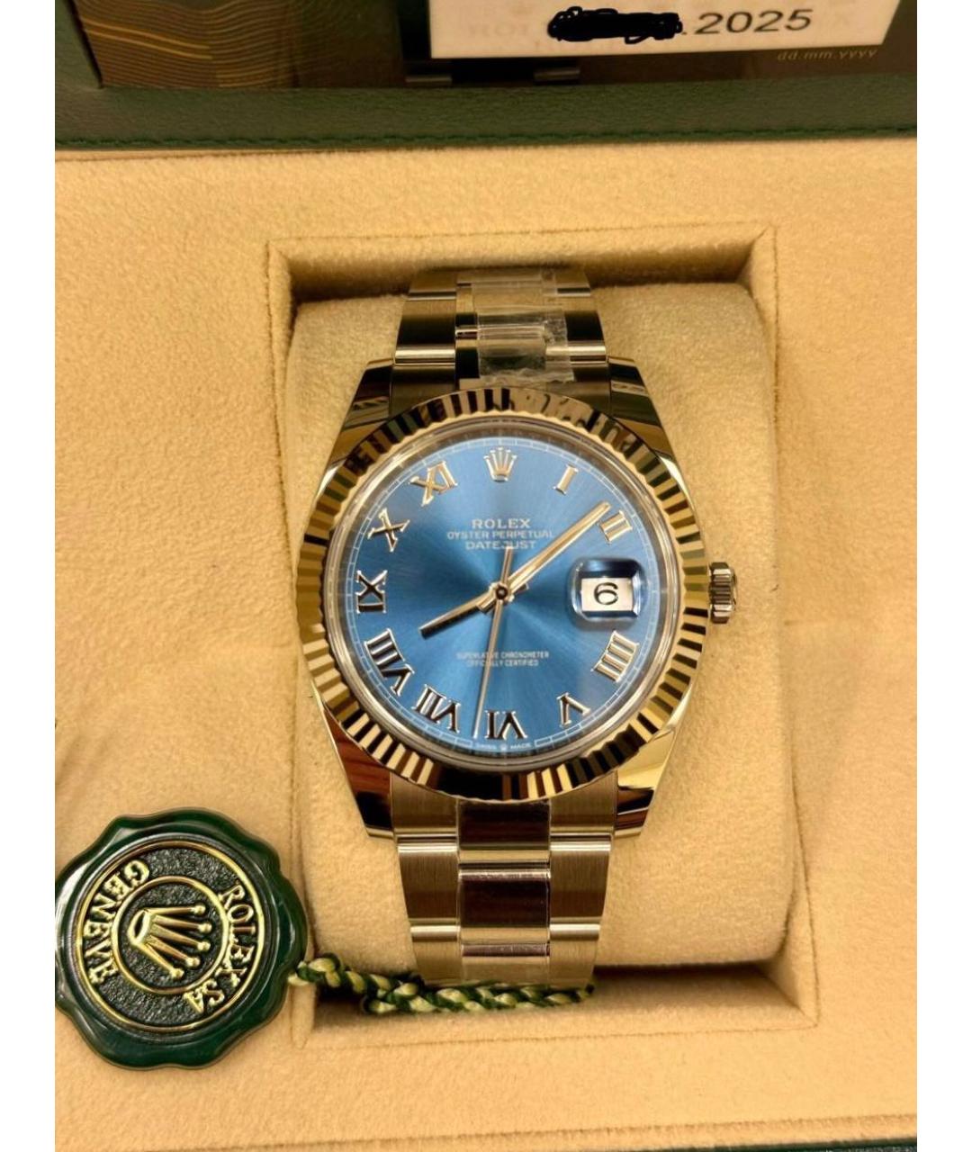 ROLEX Серебряные часы из белого золота, фото 7