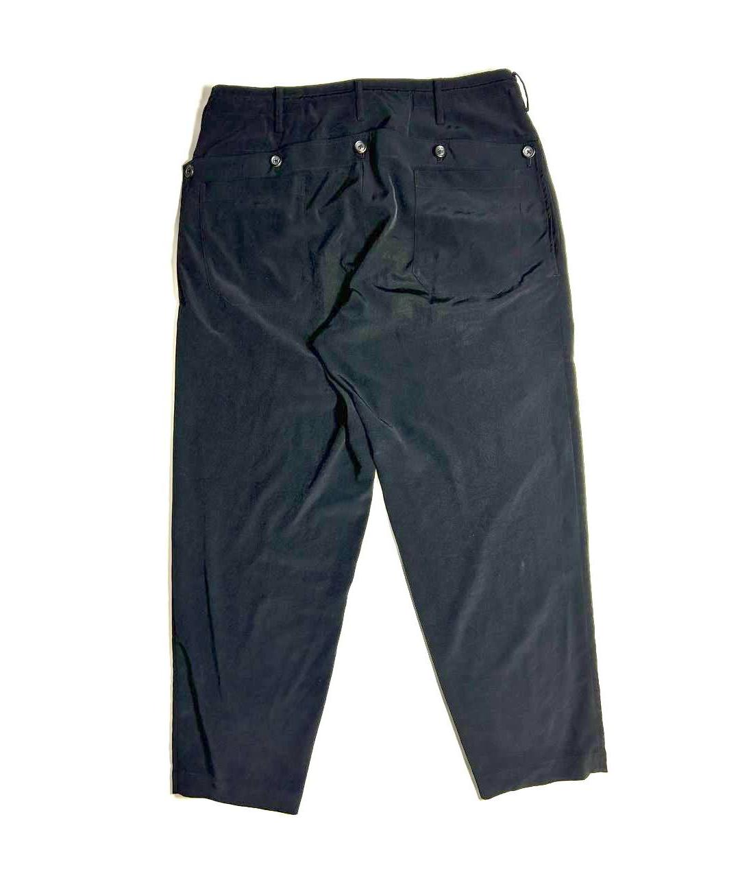 YOHJI YAMAMOTO Черные повседневные брюки, фото 2