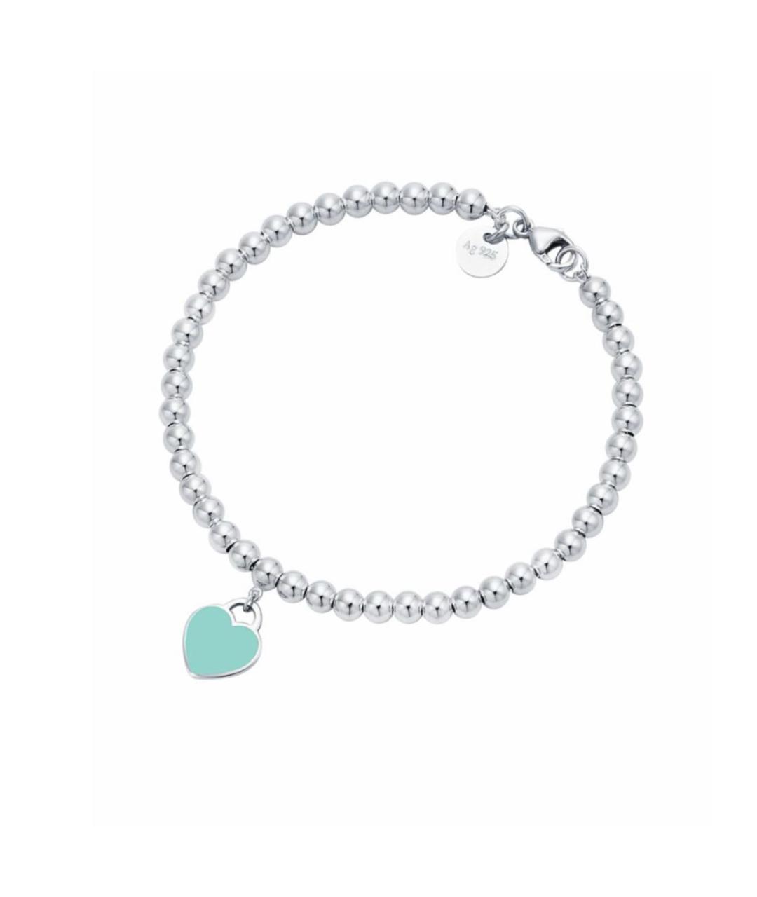 TIFFANY&CO Бирюзовый серебряный браслет, фото 1
