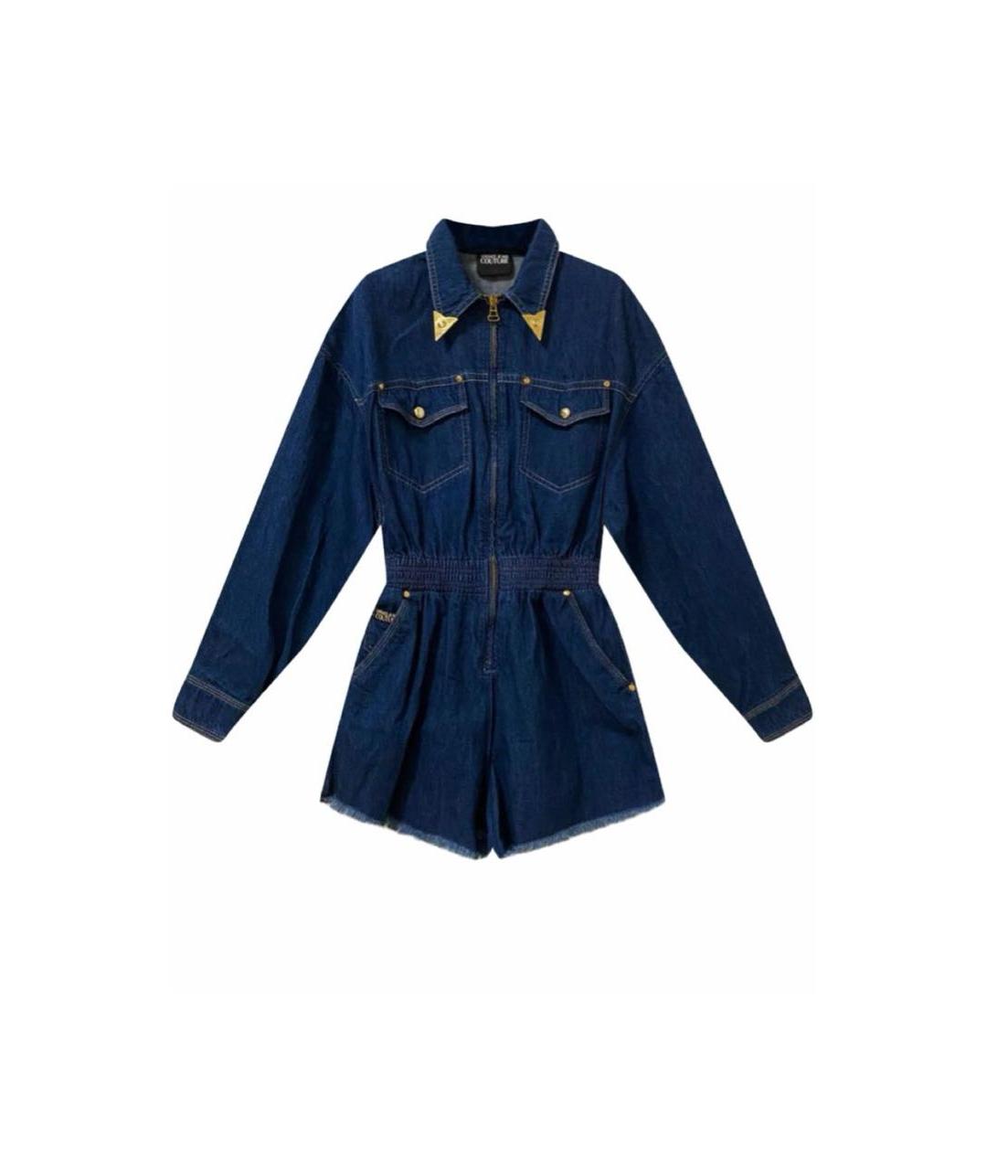 VERSACE JEANS COUTURE Синий деним комбинезон, фото 6