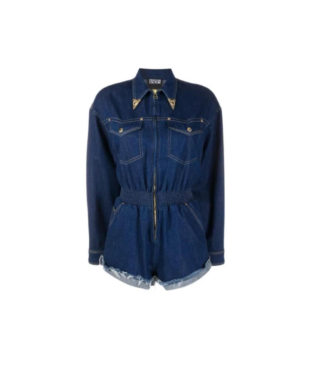 VERSACE JEANS COUTURE Синий деним комбинезон, фото 2