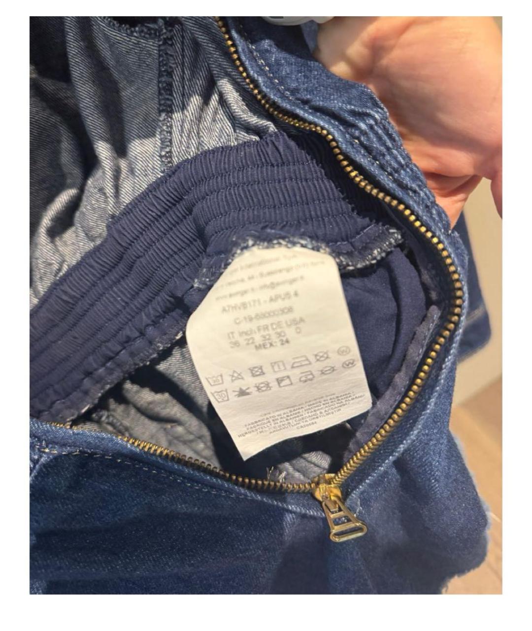 VERSACE JEANS COUTURE Синий деним комбинезон, фото 4