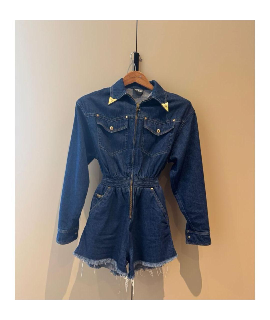 VERSACE JEANS COUTURE Синий деним комбинезон, фото 5