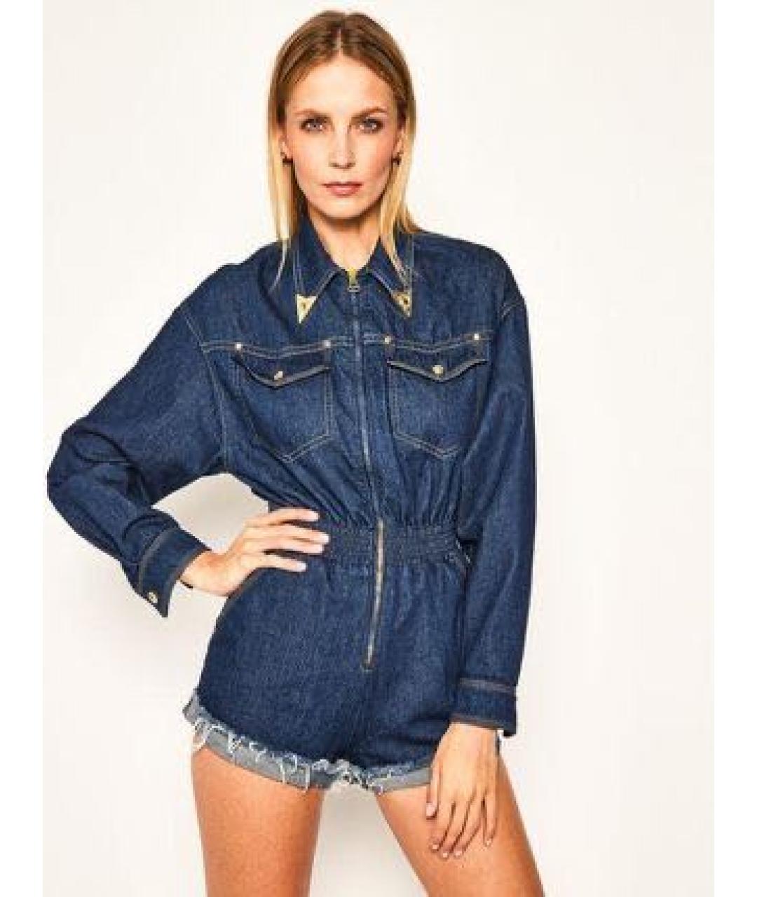 VERSACE JEANS COUTURE Синий деним комбинезон, фото 3