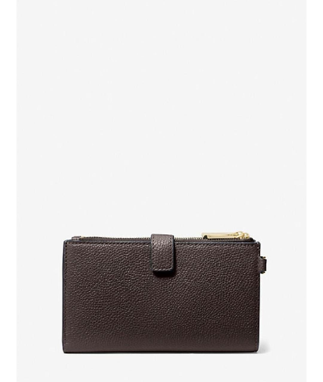 MICHAEL KORS Коричневый кожаный кошелек, фото 2