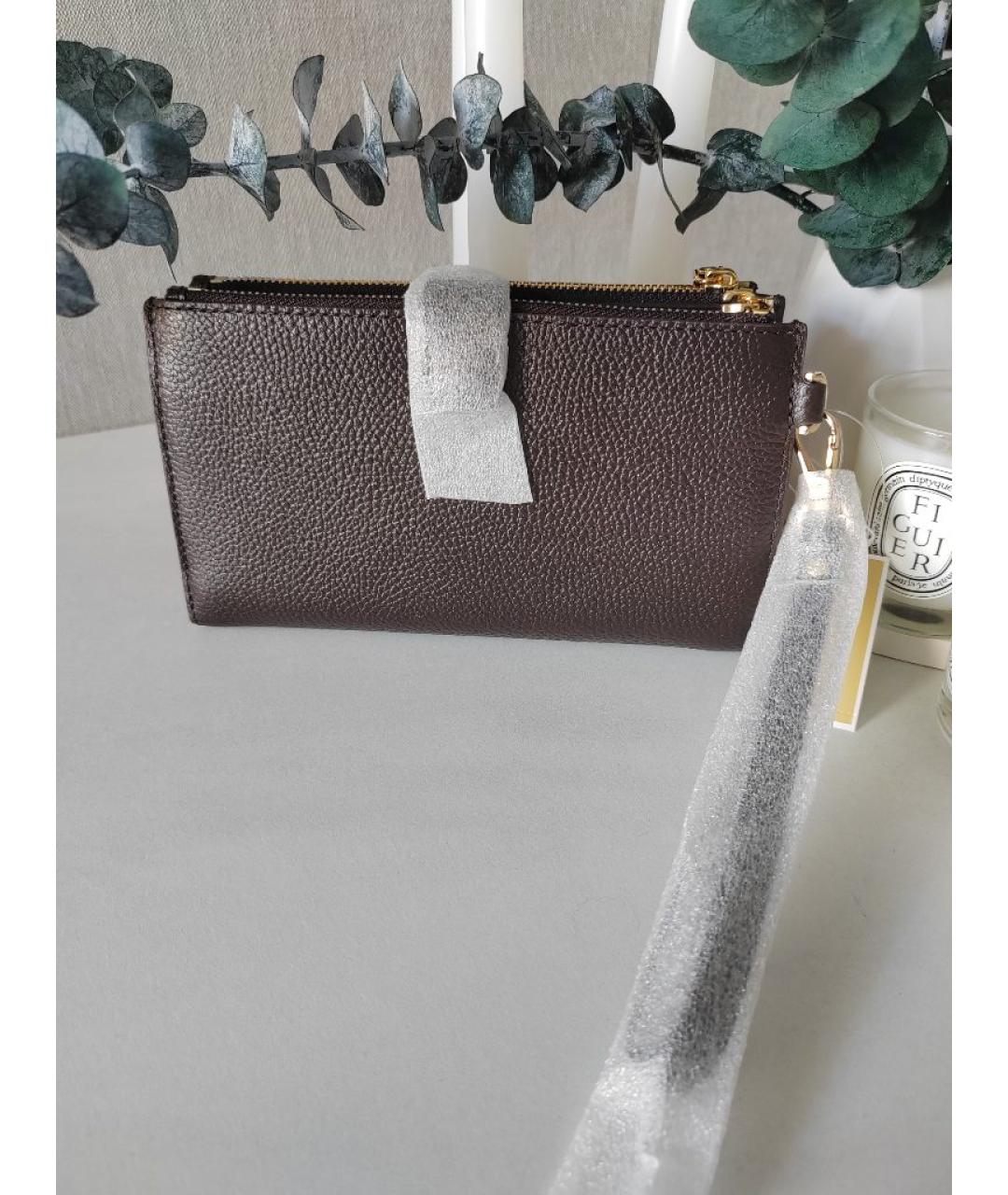 MICHAEL KORS Коричневый кожаный кошелек, фото 7