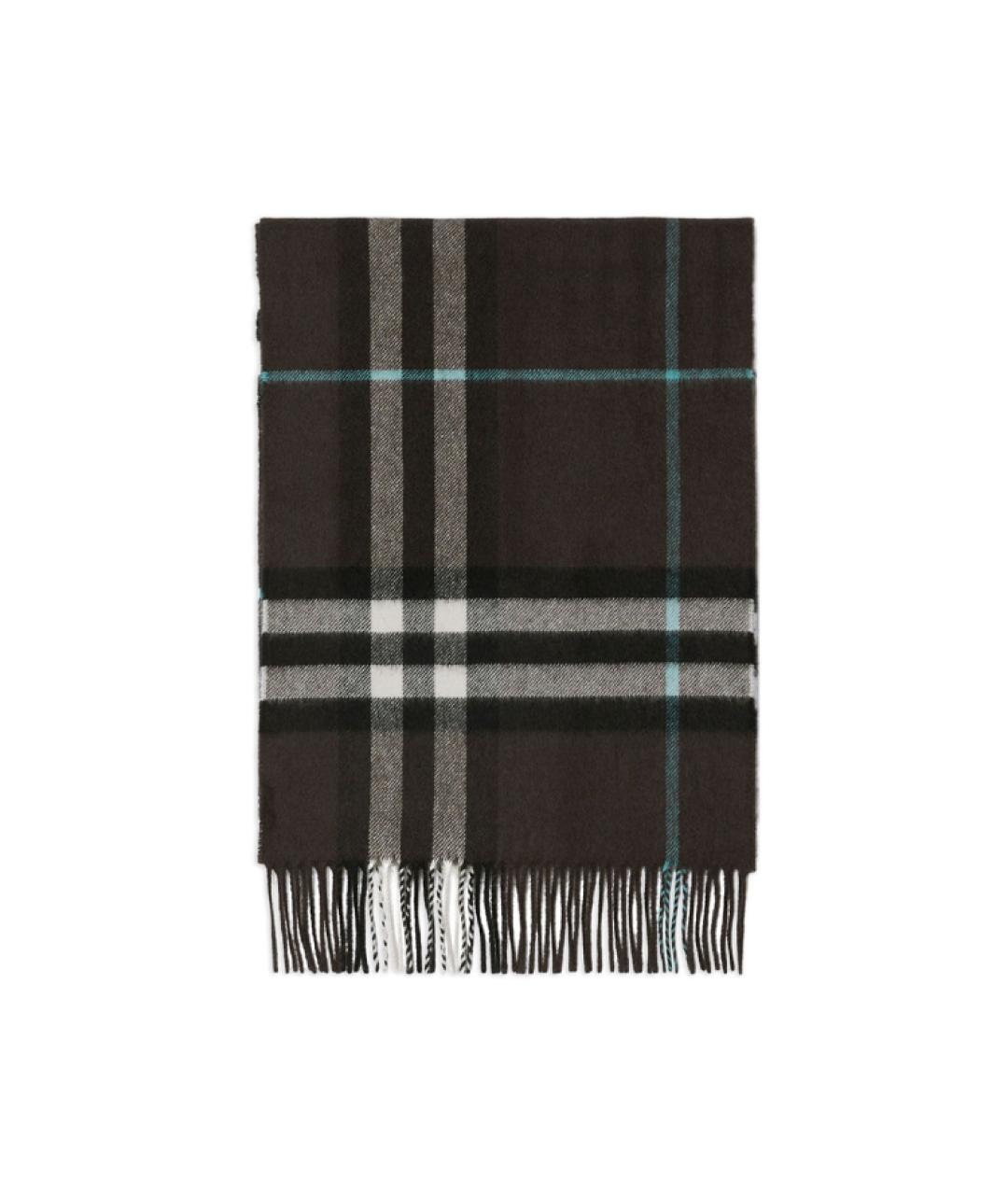 BURBERRY Коричневый кашемировый шарф, фото 2