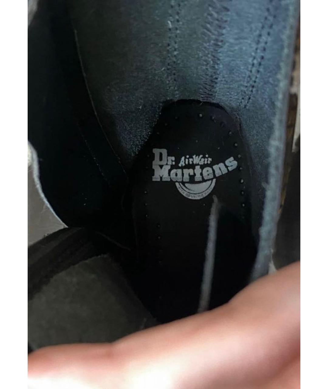 DR. MARTENS Черные кожаные ботинки, фото 7