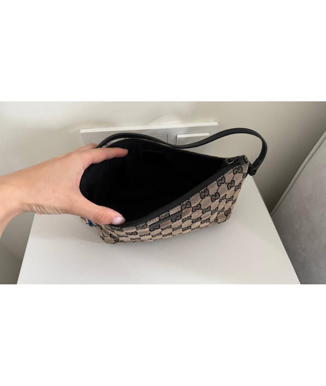 GUCCI Коричневая сумка с короткими ручками, фото 3