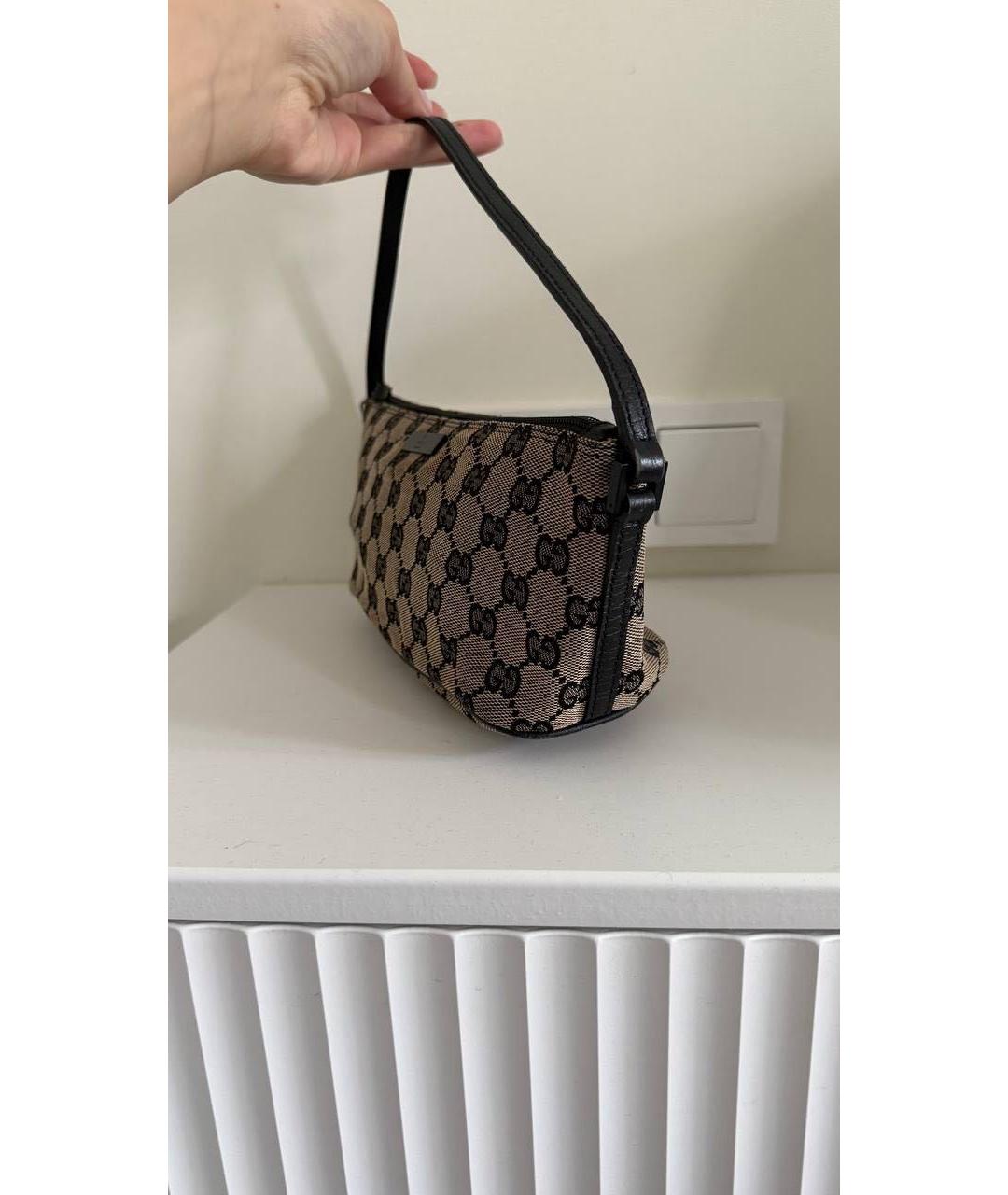 GUCCI Коричневая сумка с короткими ручками, фото 2