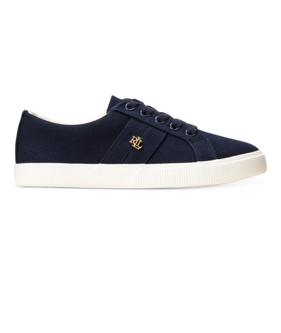 POLO RALPH LAUREN Темно-синие текстильные кроссовки, фото 1