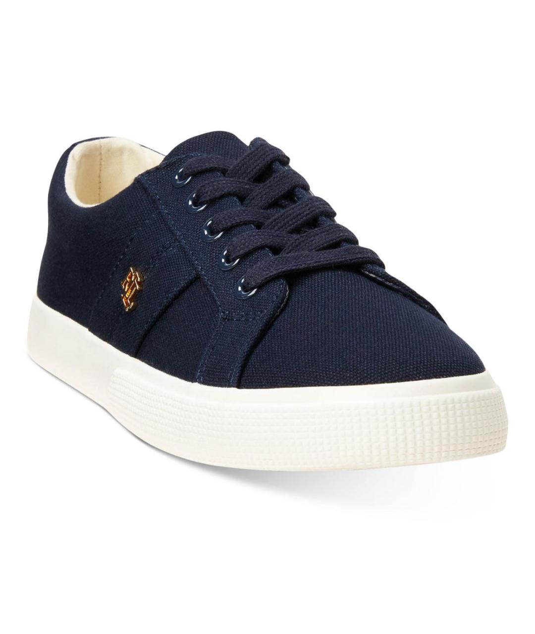 POLO RALPH LAUREN Темно-синие текстильные кроссовки, фото 2