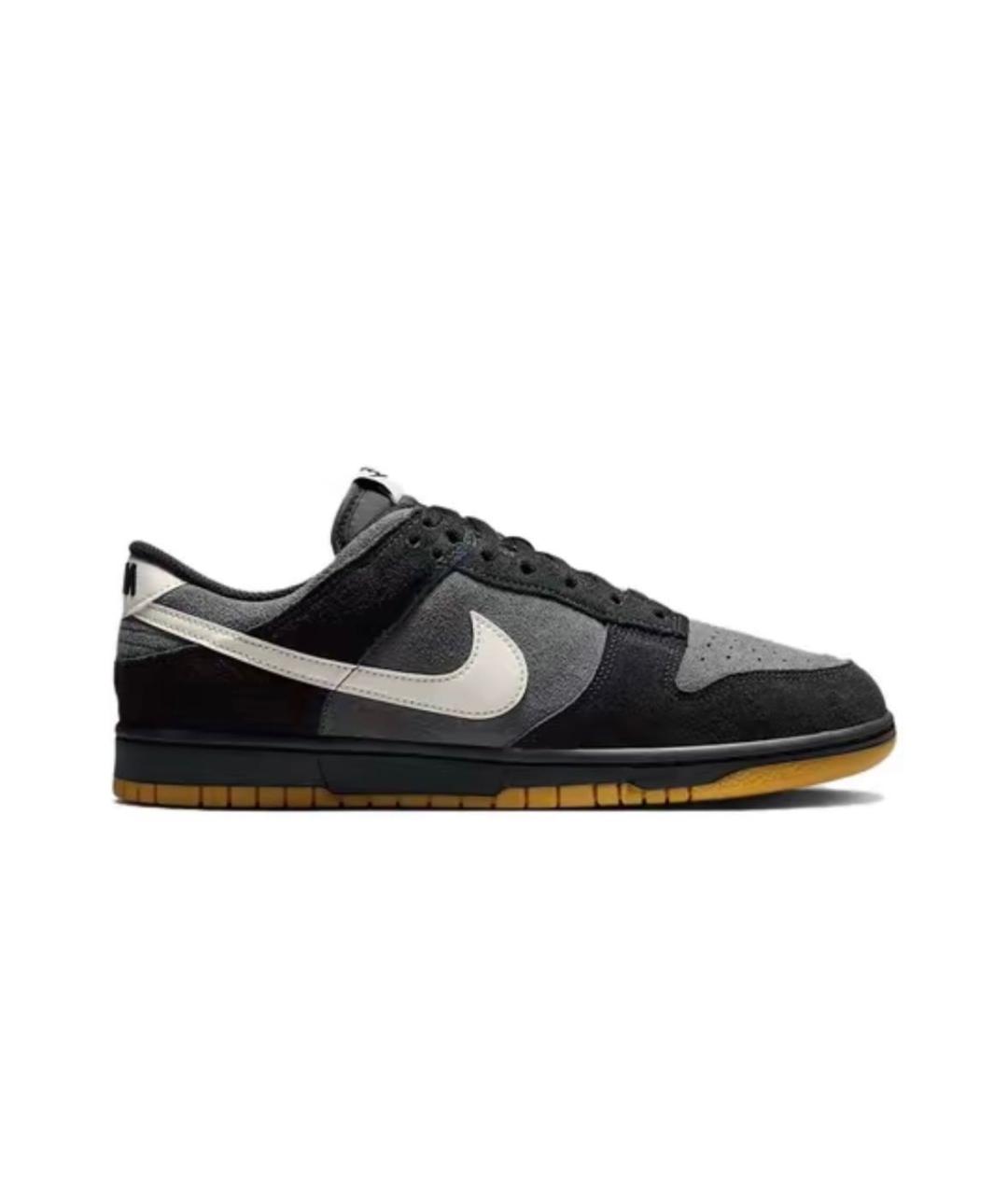 NIKE Черные замшевые низкие кроссовки / кеды, фото 1