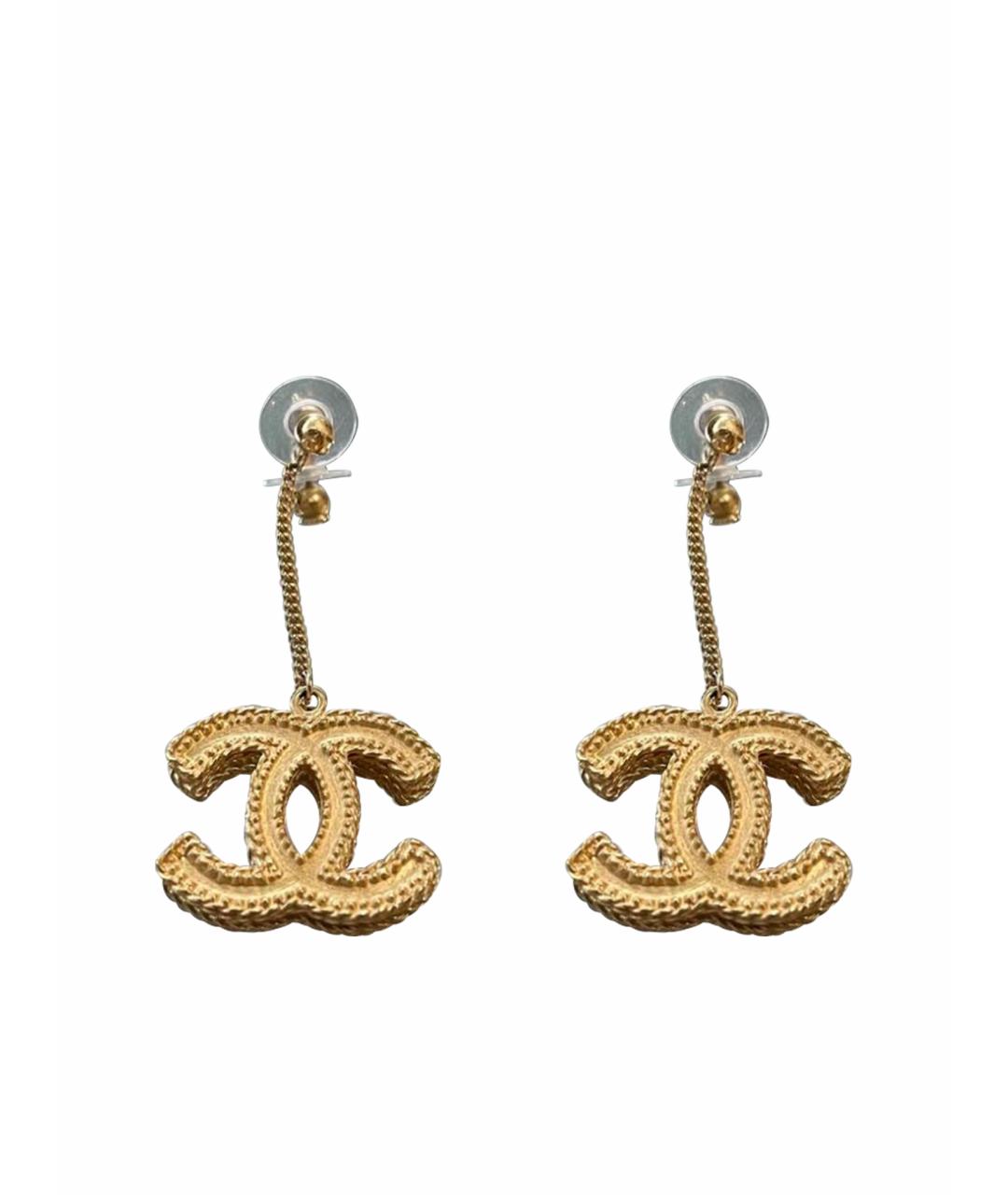 CHANEL Золотые серьги, фото 1