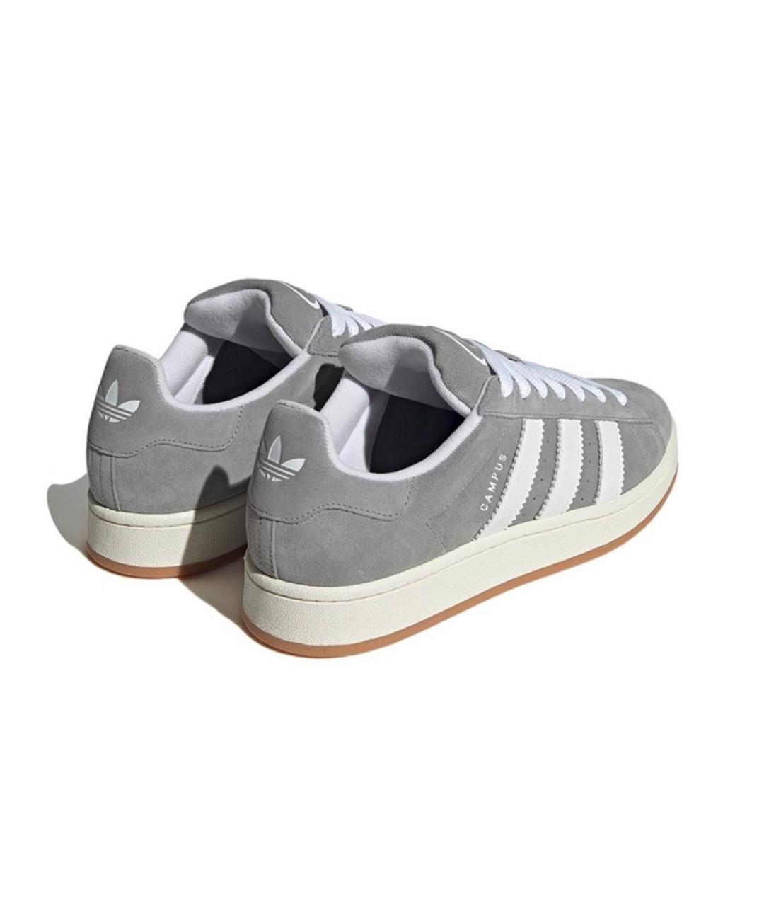 ADIDAS Серые замшевые низкие кроссовки / кеды, фото 4