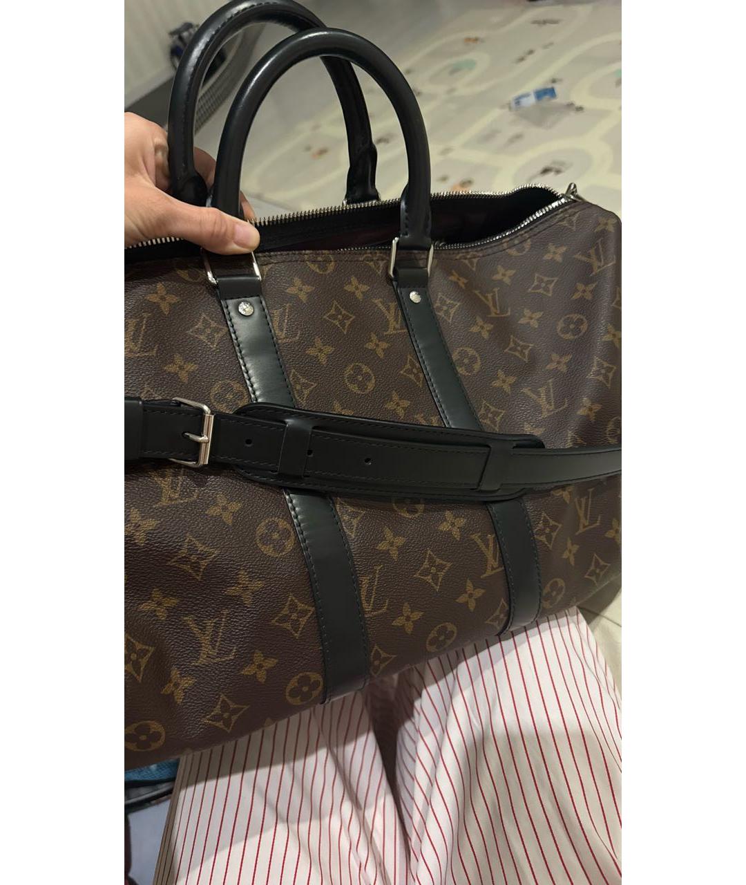 LOUIS VUITTON Коричневая дорожная/спортивная сумка, фото 2