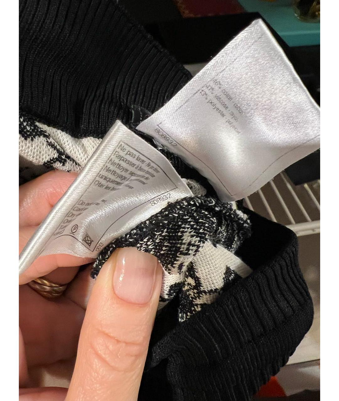 CHANEL Темно-синие хлопковые прямые брюки, фото 5