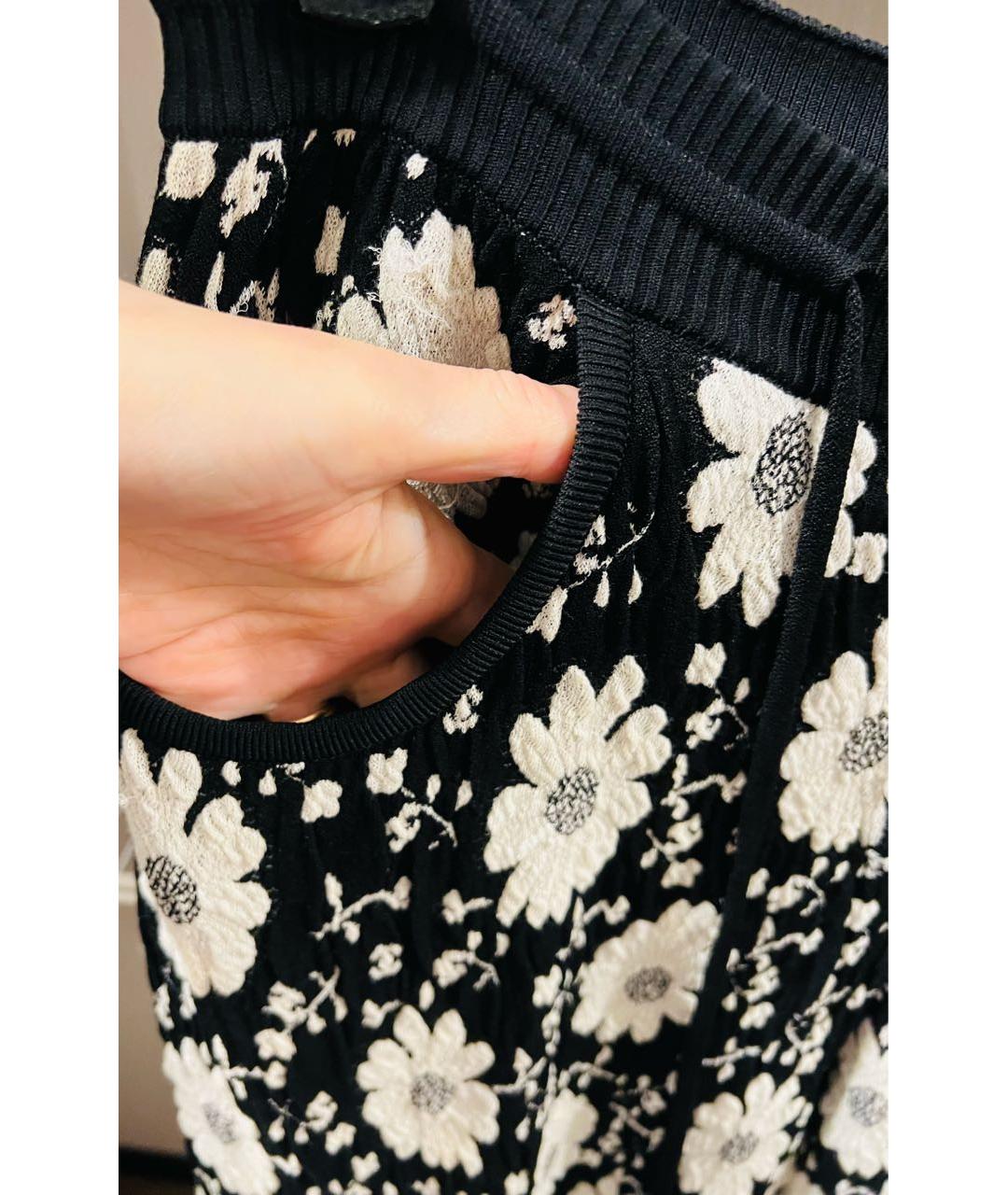 CHANEL Темно-синие хлопковые прямые брюки, фото 6