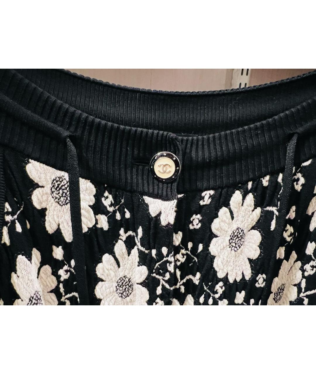 CHANEL Темно-синие хлопковые прямые брюки, фото 4
