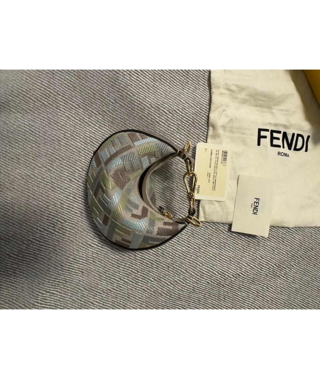 FENDI Мульти тканевая сумка с короткими ручками, фото 2