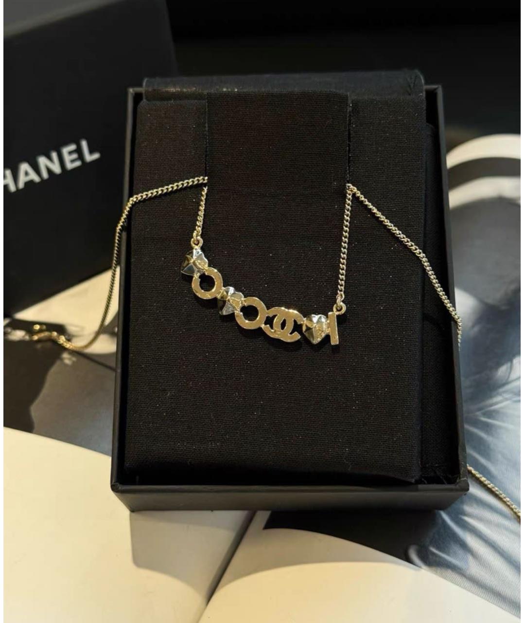 CHANEL Золотое колье, фото 3
