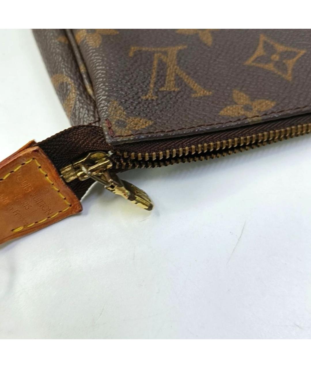 LOUIS VUITTON Коричневая сумка с короткими ручками, фото 7