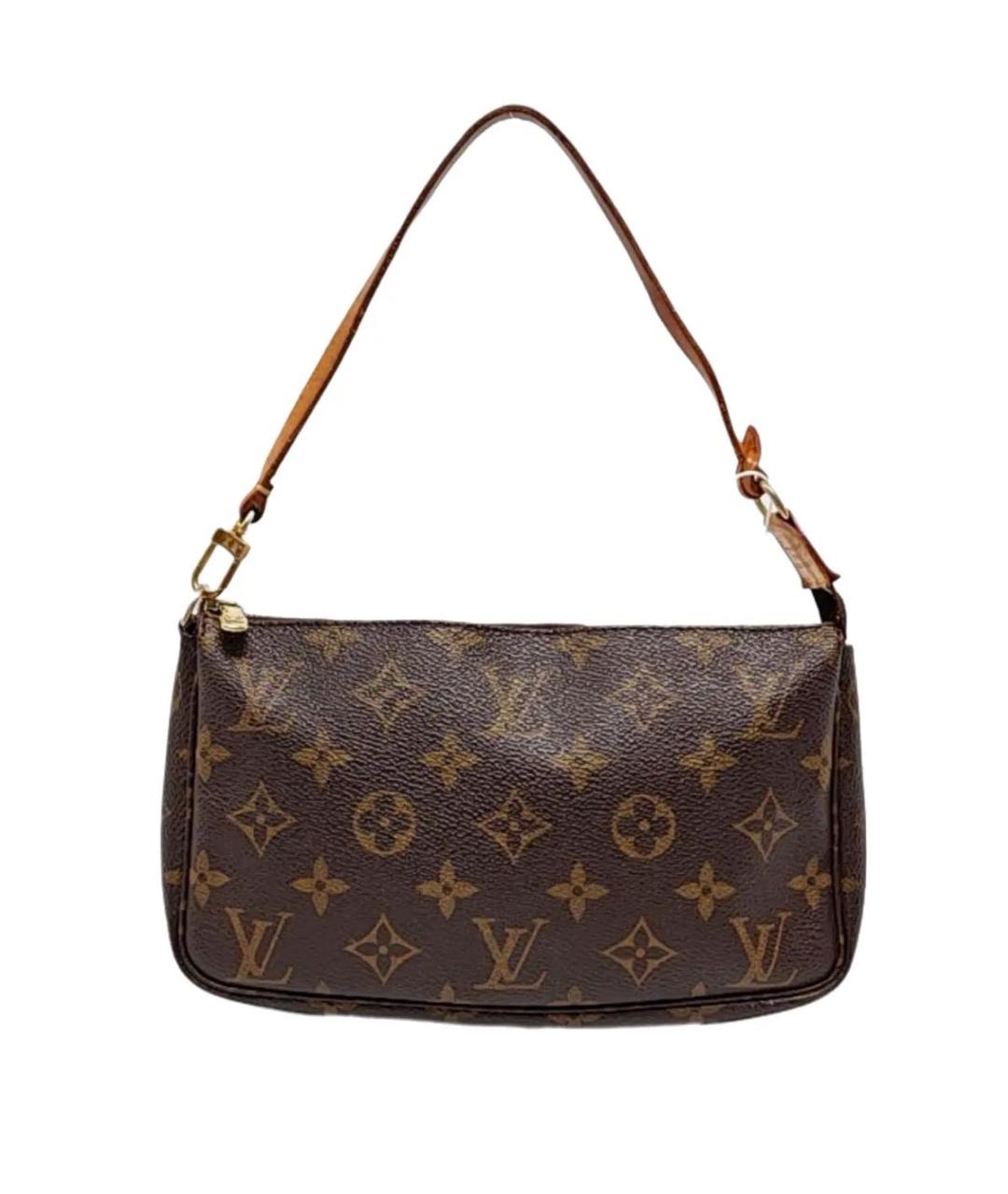 LOUIS VUITTON Коричневая сумка с короткими ручками, фото 1