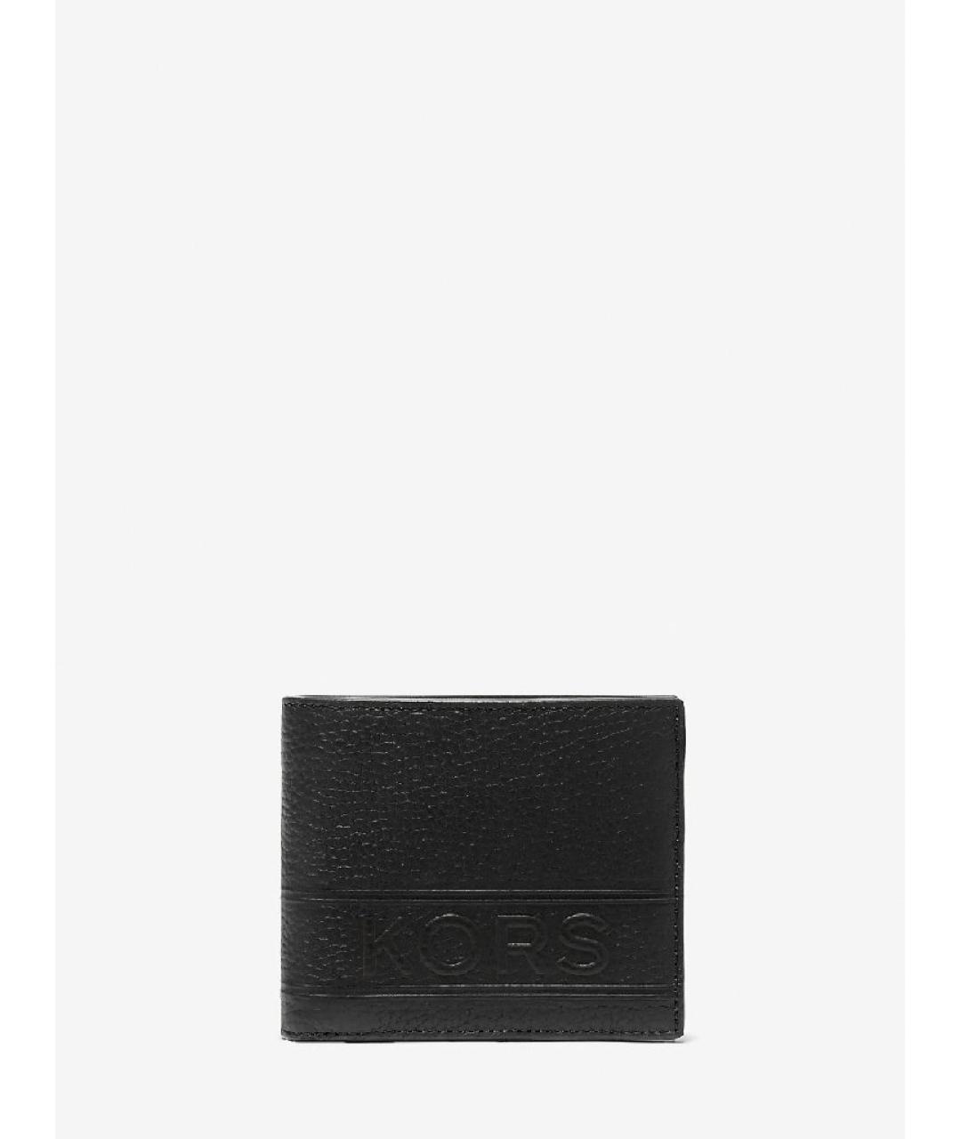 MICHAEL KORS Черный кожаный кошелек, фото 3