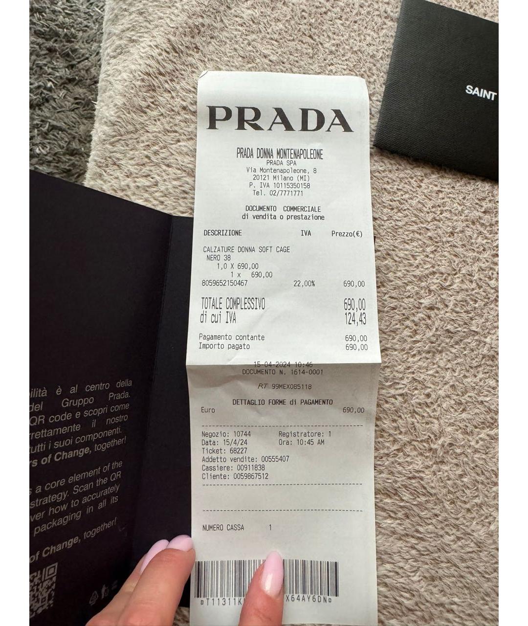 PRADA Черные сандалии, фото 6