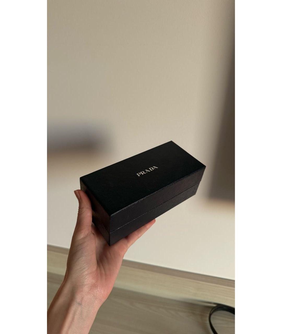 PRADA Золотые металлические солнцезащитные очки, фото 4