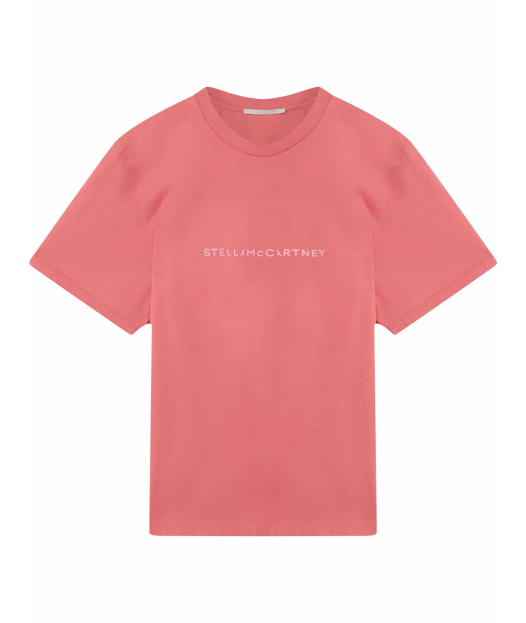 STELLA MCCARTNEY Коралловая хлопковая футболка, фото 1