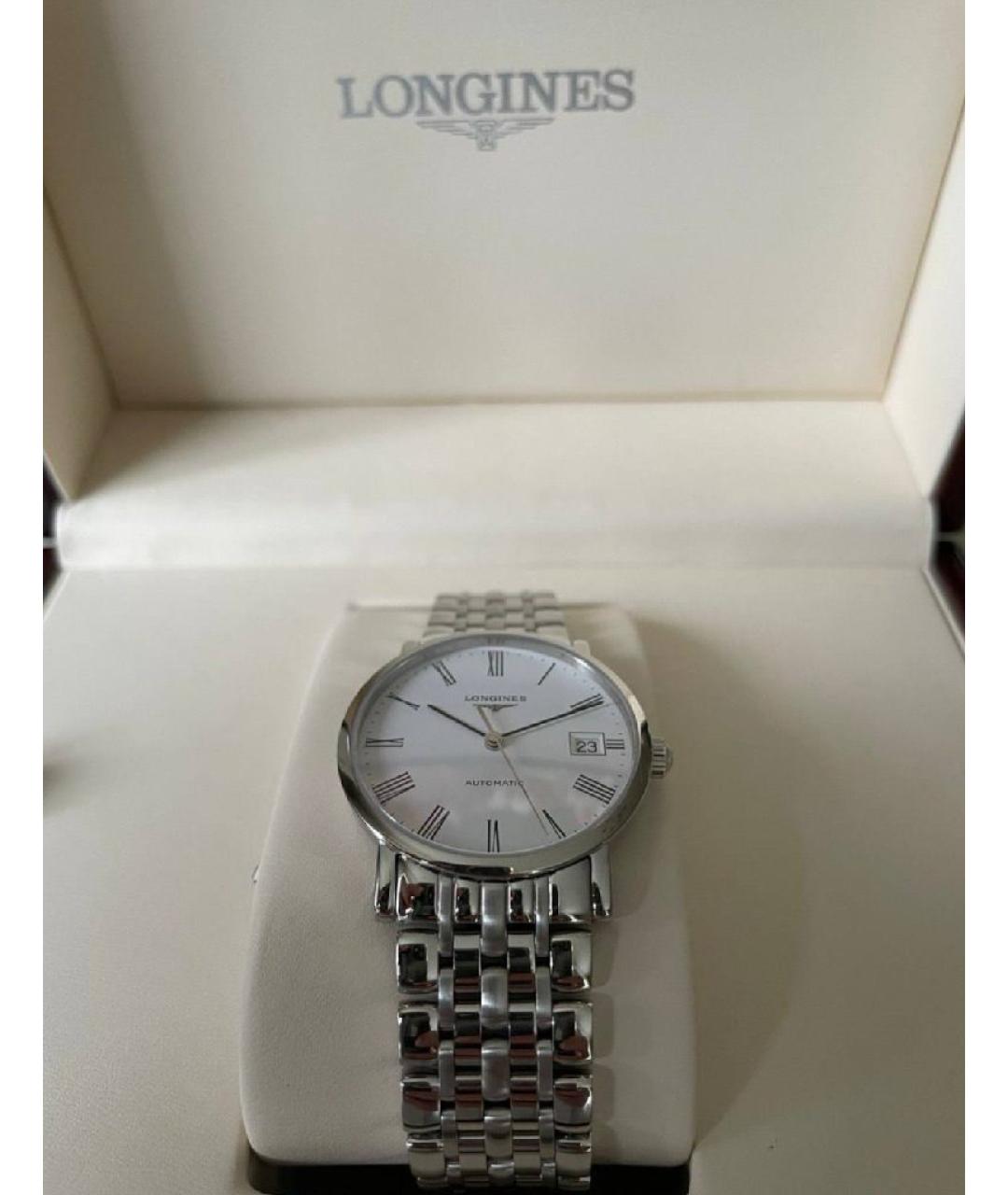 LONGINES Серебряные стеклянные часы, фото 5