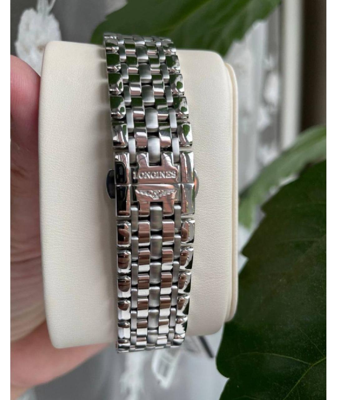 LONGINES Серебряные стеклянные часы, фото 2