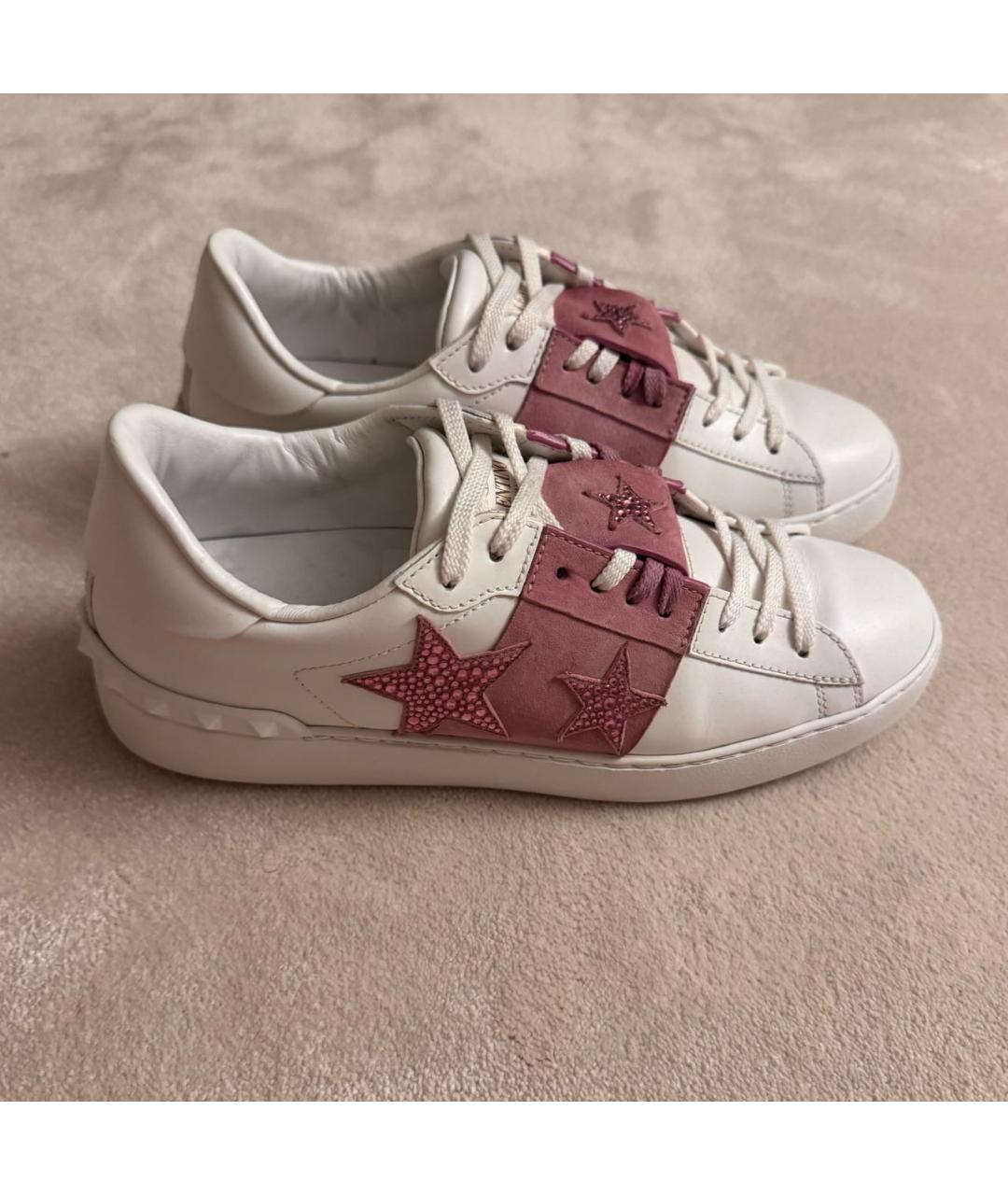 VALENTINO Белые кожаные кеды, фото 6