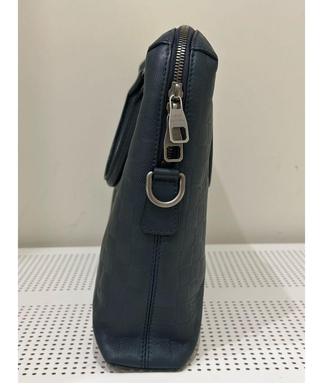 LOUIS VUITTON Зеленый кожаный портфель, фото 5