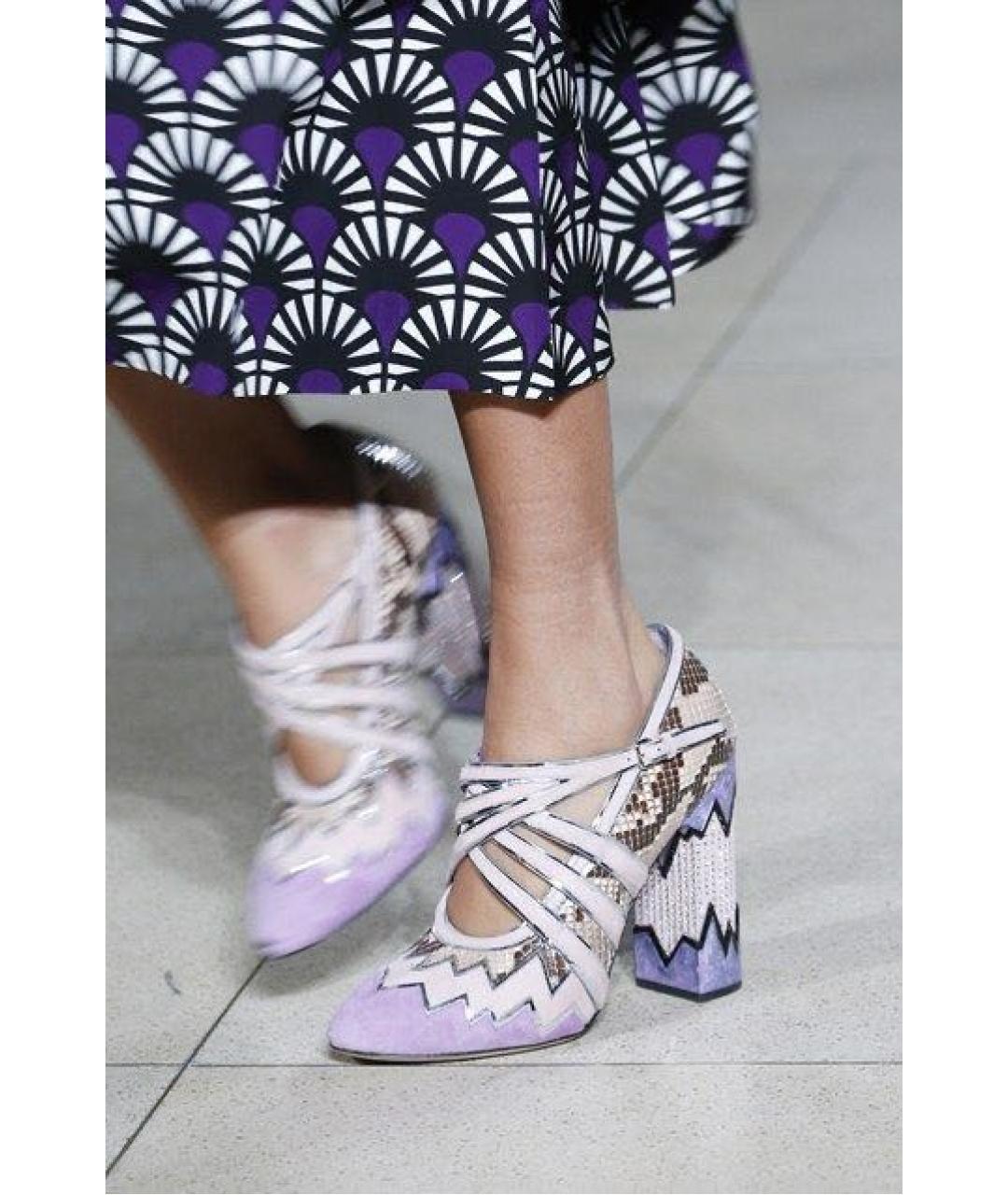 MIU MIU Розовые замшевые туфли, фото 8
