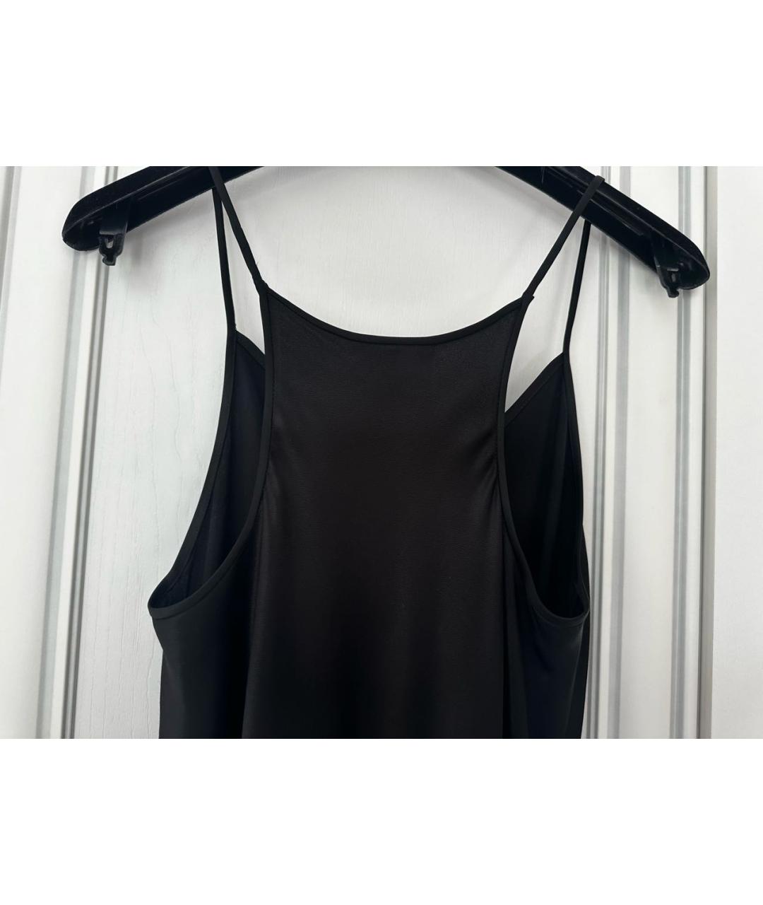 DKNY Черное вискозное повседневное платье, фото 4