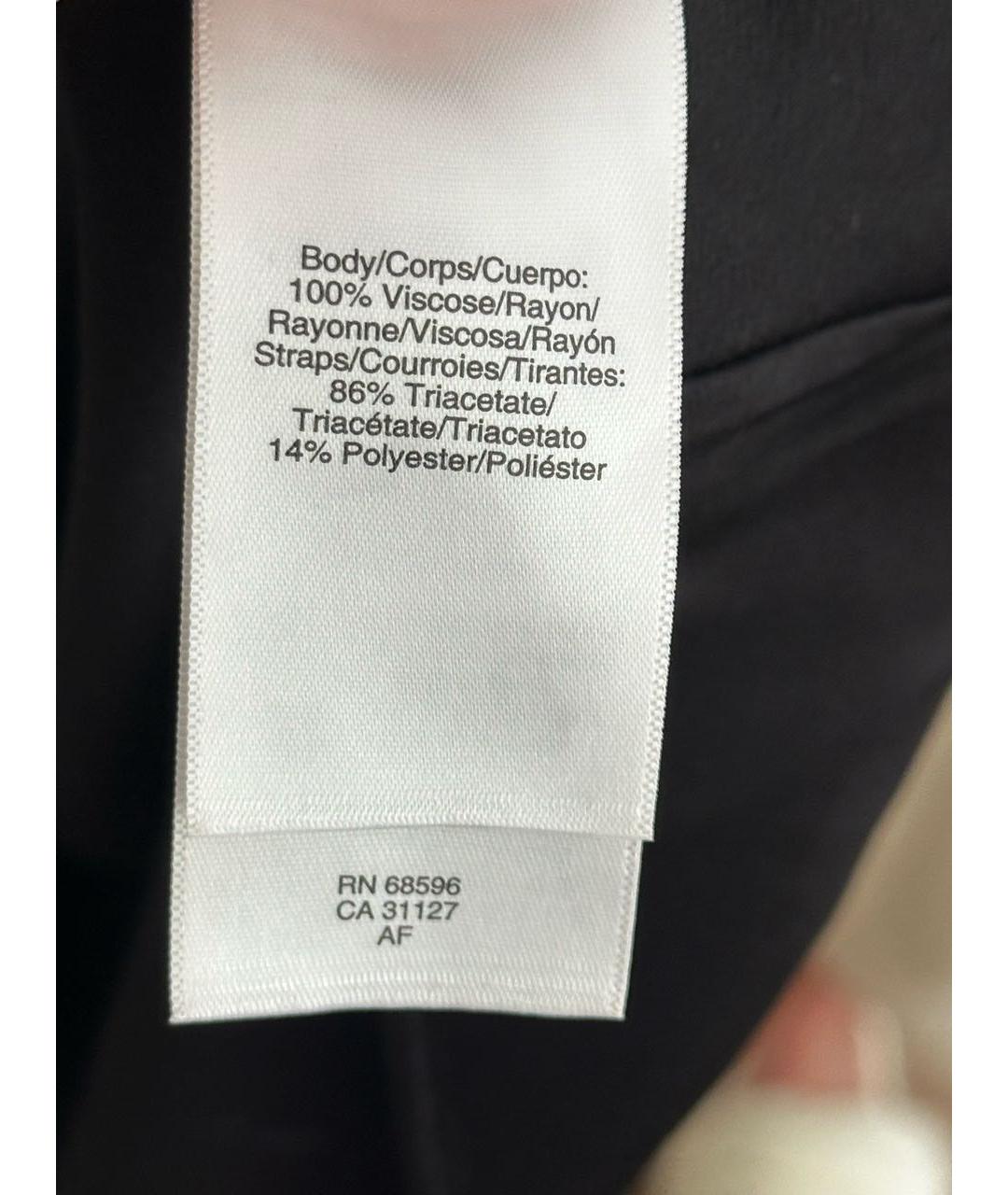 DKNY Черное вискозное повседневное платье, фото 7