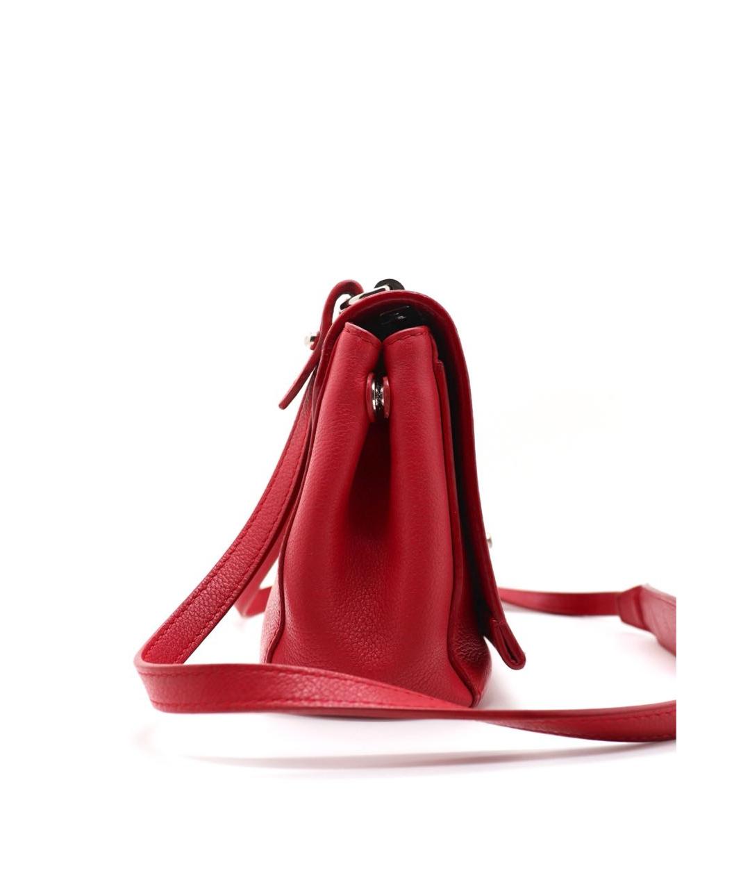 LOUIS VUITTON Красная кожаная сумка через плечо, фото 2