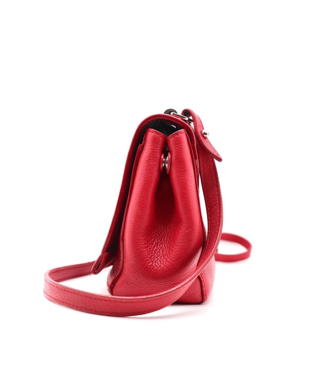 LOUIS VUITTON Красная кожаная сумка через плечо, фото 4
