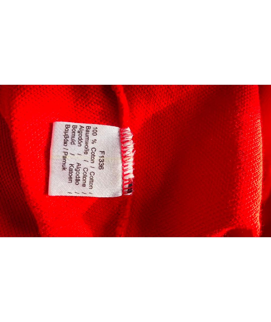 LACOSTE Красная хлопковая рубашка, фото 7