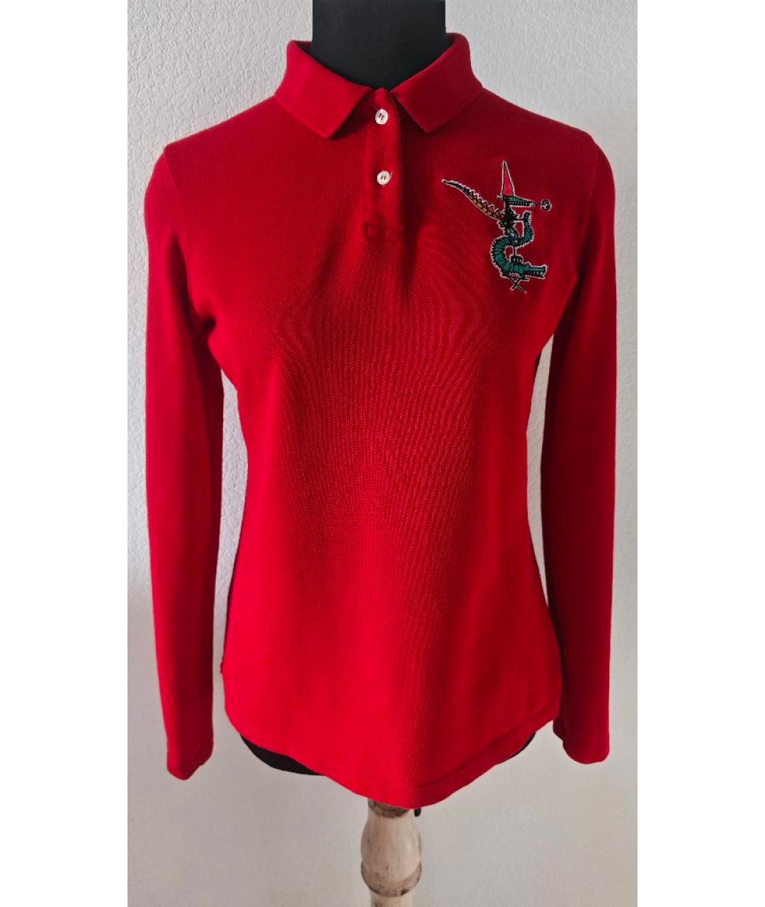 LACOSTE Красная хлопковая рубашка, фото 8
