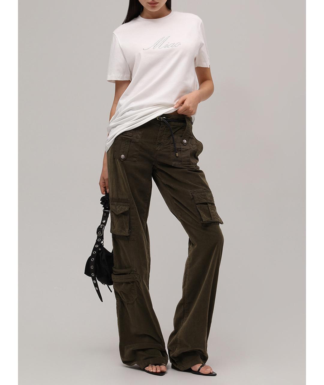 BLUMARINE Белая хлопковая футболка, фото 2