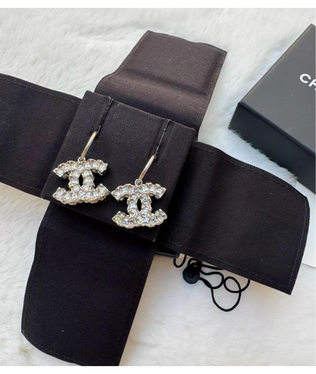 CHANEL Серебряные серьги, фото 5