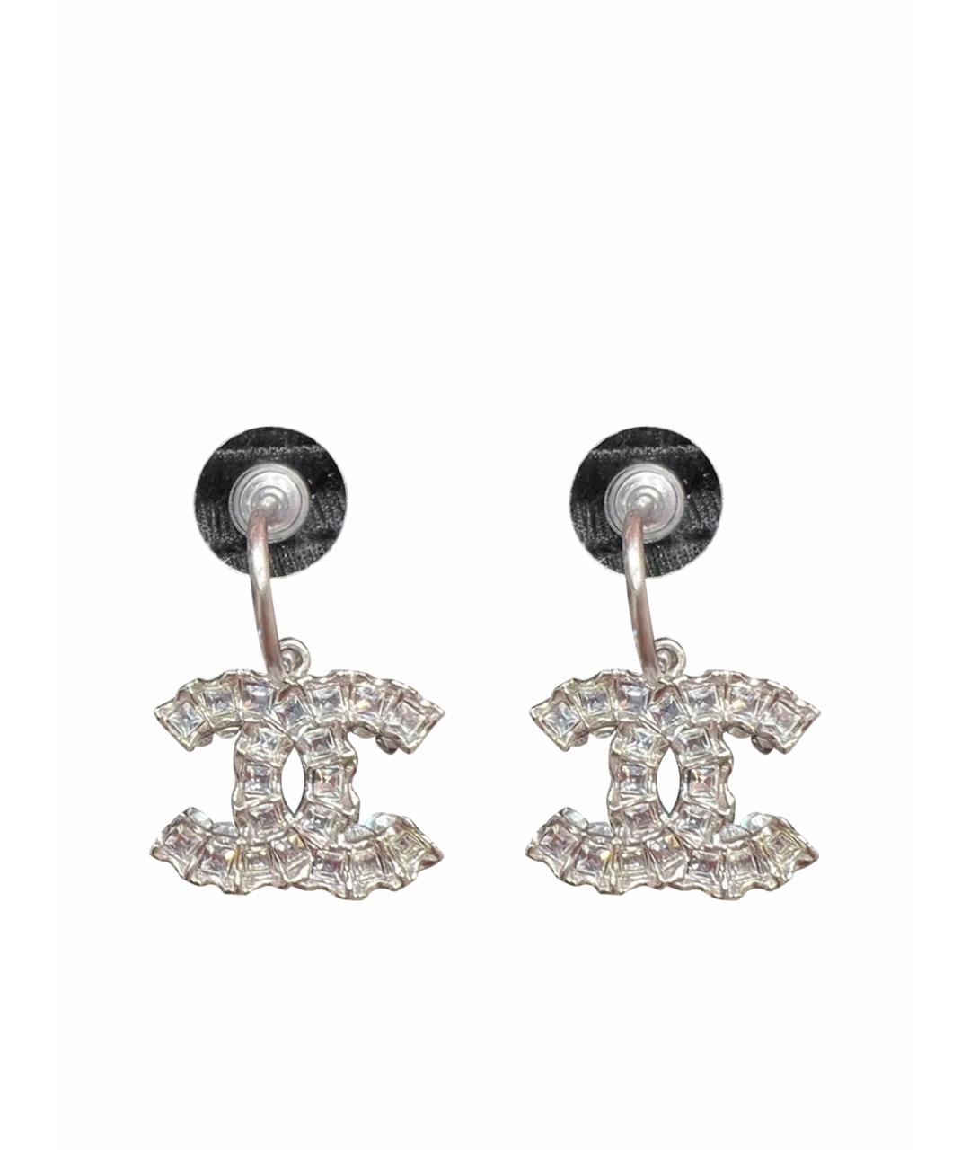 CHANEL Серебряные серьги, фото 1